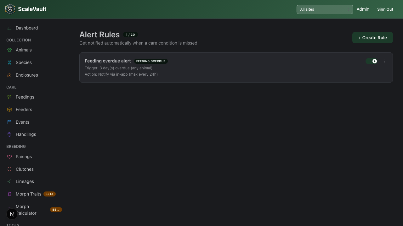 Alert rules