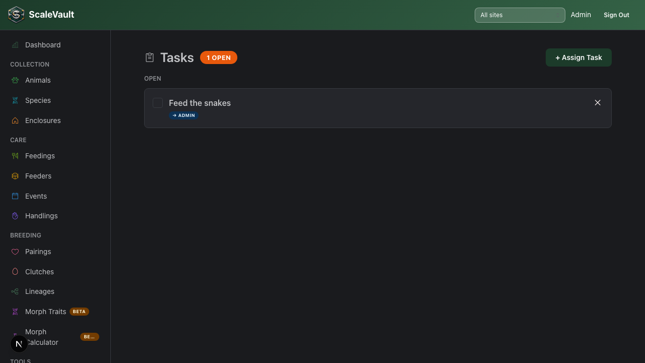 Tasks list